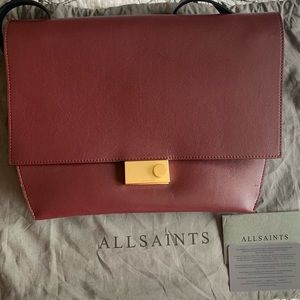 All Saints Charterhouse Leather Shoulder Bag